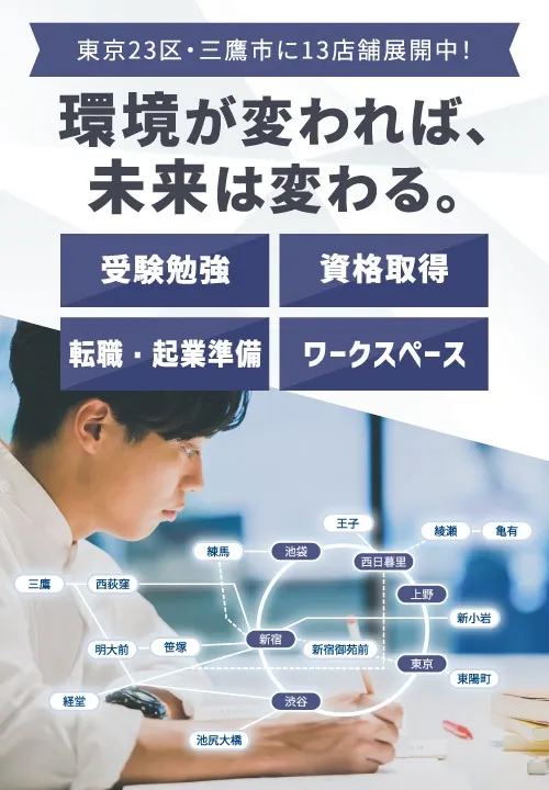 アレイ自習室 亀有駅 写真